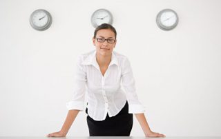 woman in meeting room